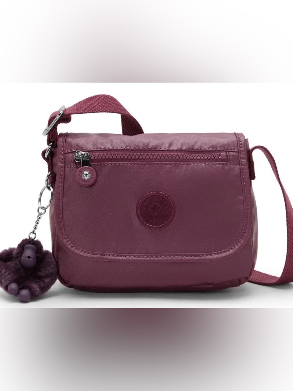KIPLING PURPLE MINI CROSSBODY LIGHTWEIGHT BAG NWT+ Gorilla